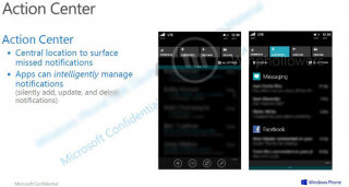 Windows Phone 8.1 műveletközpont