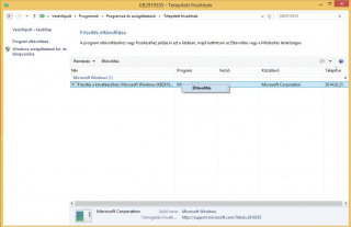 Windows 8.1 Update 1 frissítés eltávolítása