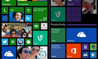 Windows Phone 8.1 GDR1 élő mappa videón