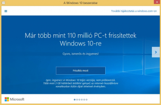 Windows 10 ráerőszakolása a felhasználóra. Jó ez nekünk?