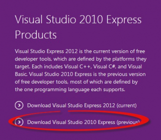 Microsoft Visual C# 2010 telepítése